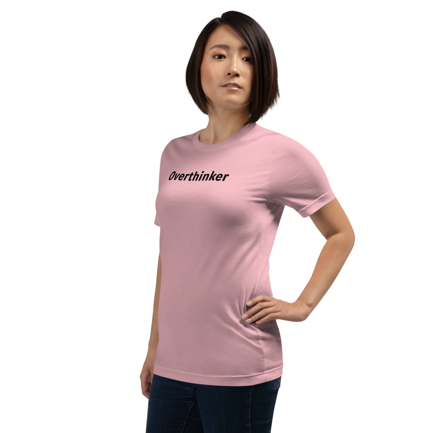 Overthinker - Black Text - Womens T-Shirt