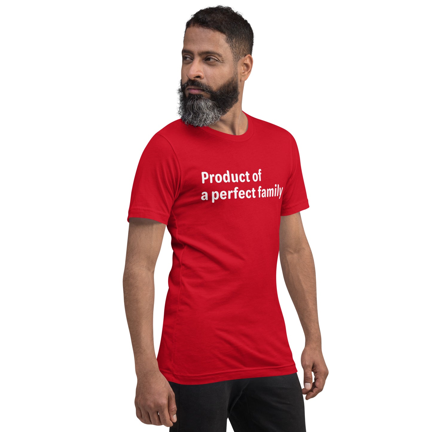 Product of - White Text - Mens T-Shirt