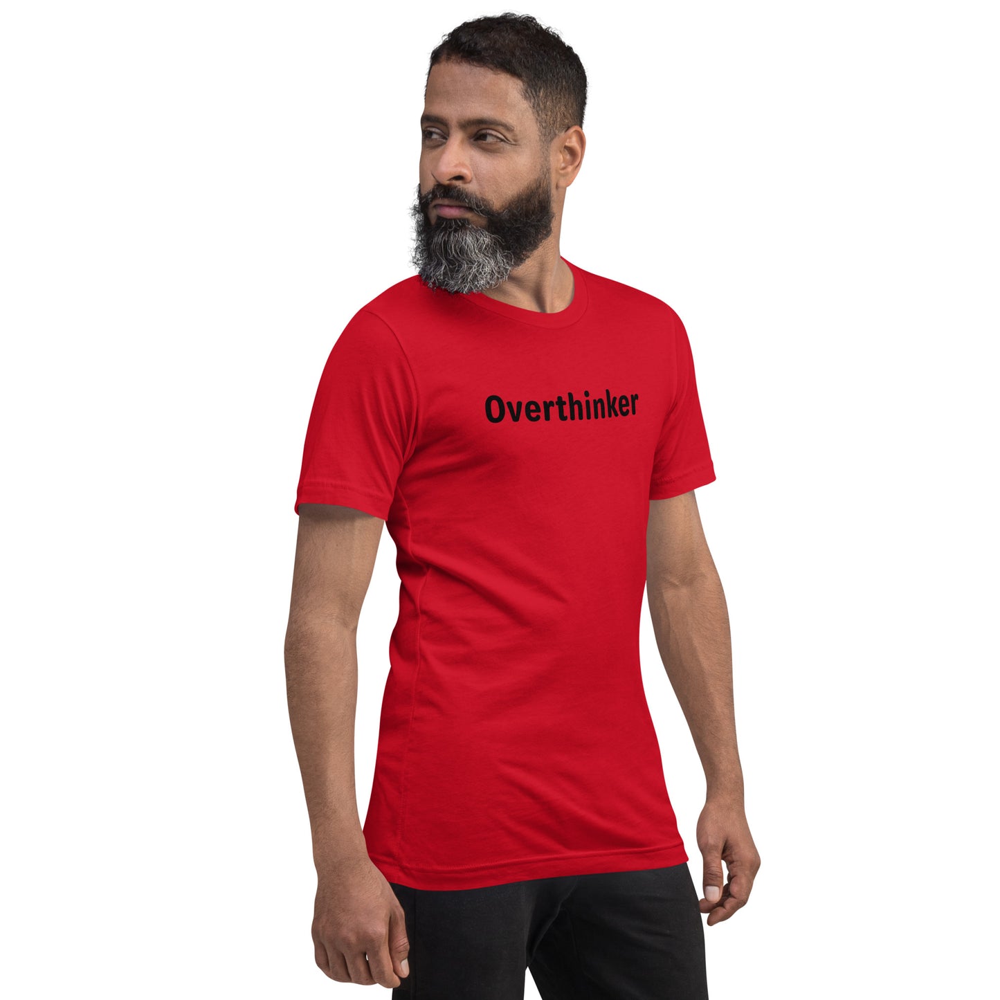 Overthinker - Black Text - Mens T-Shirt