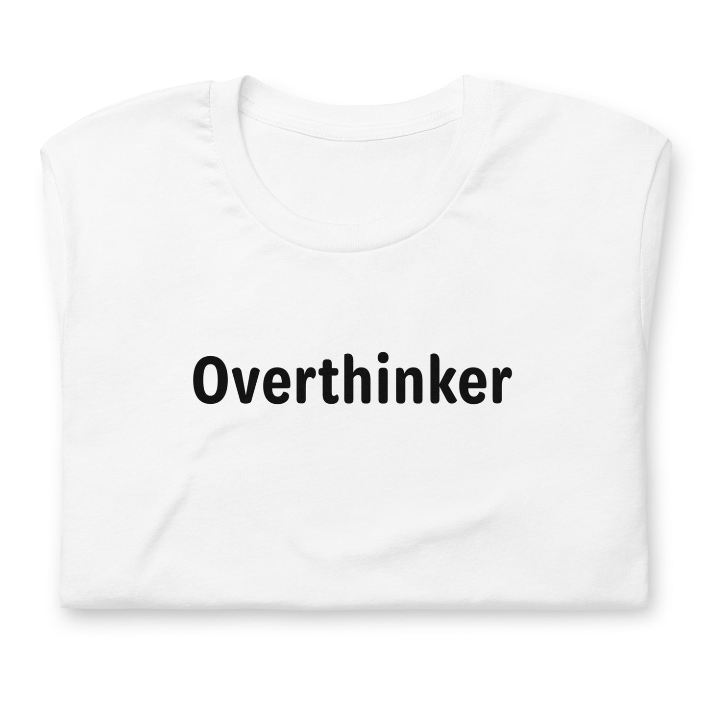 Overthinker - Black Text - Mens T-Shirt