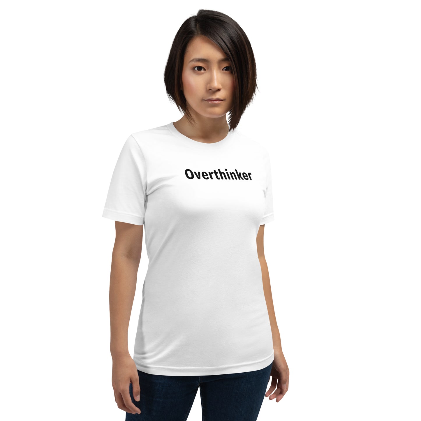 Overthinker - Black Text - Womens T-Shirt