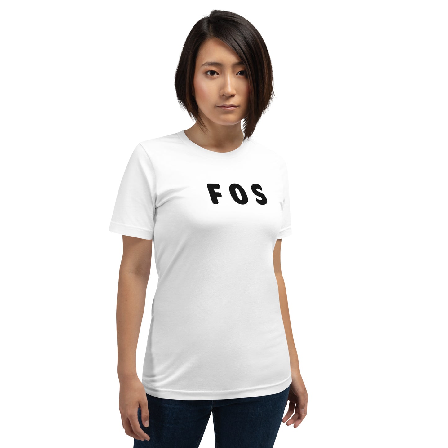 FOS - Black Text - Womens T-Shirt