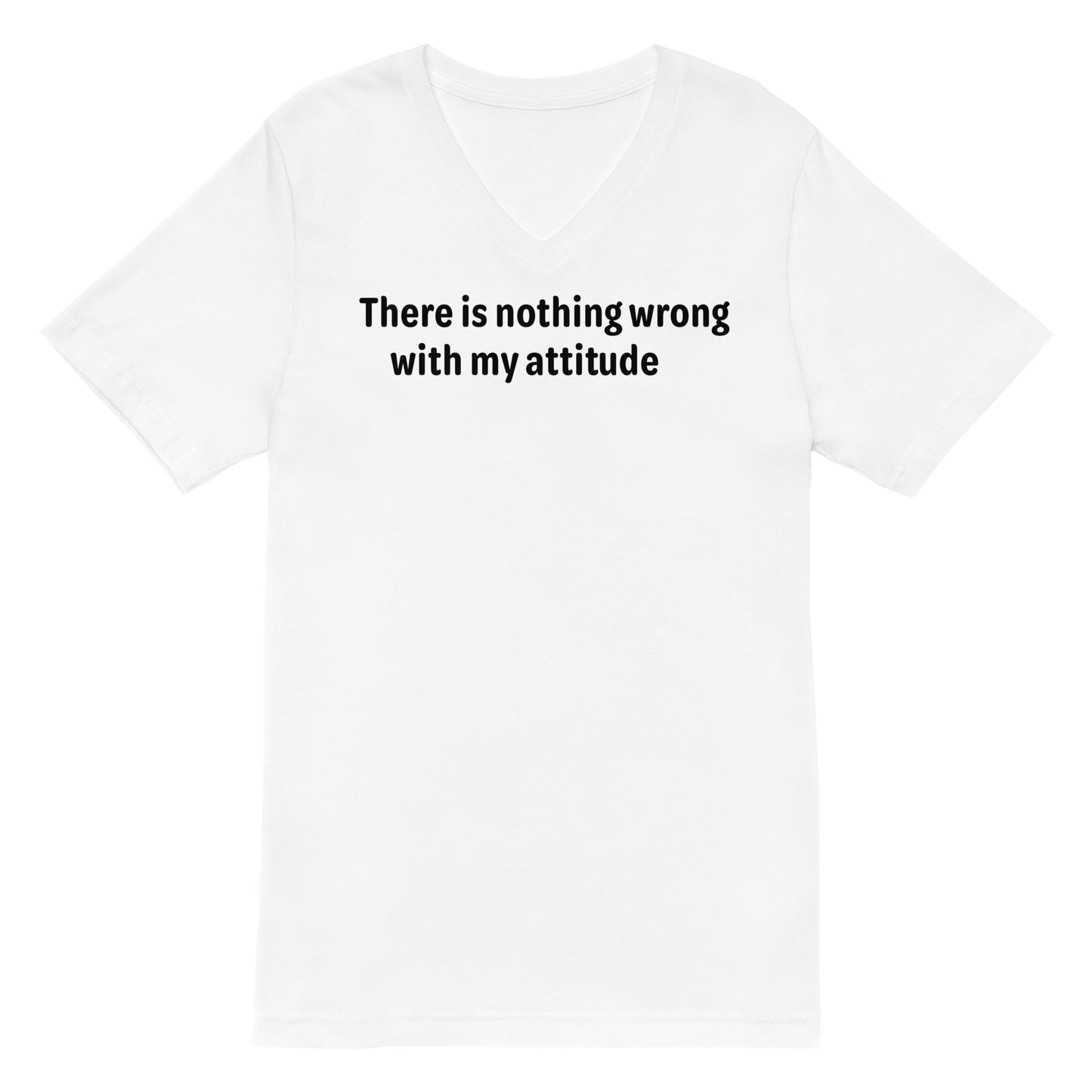 Attitude - Black Text - Mens V-Neck T-Shirt