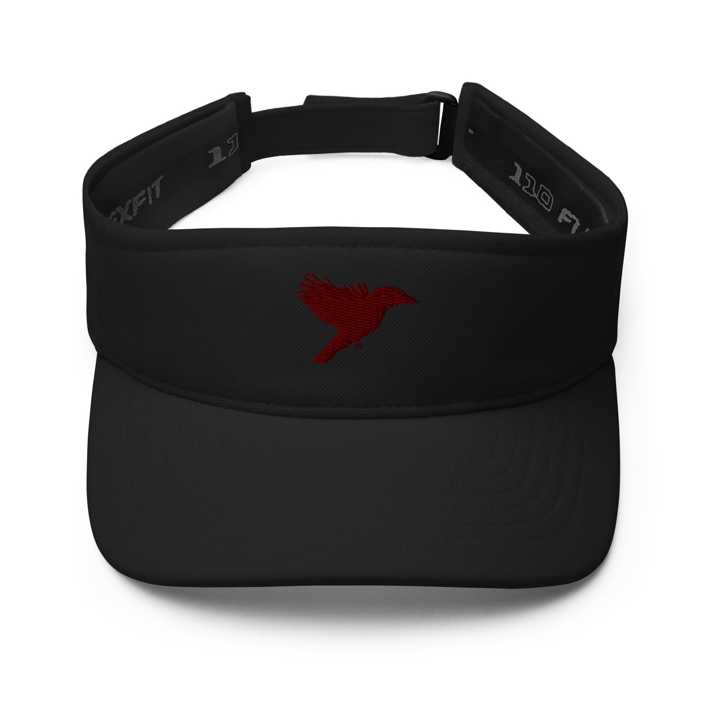 Black with Dark Red kookaburra logo - Visor