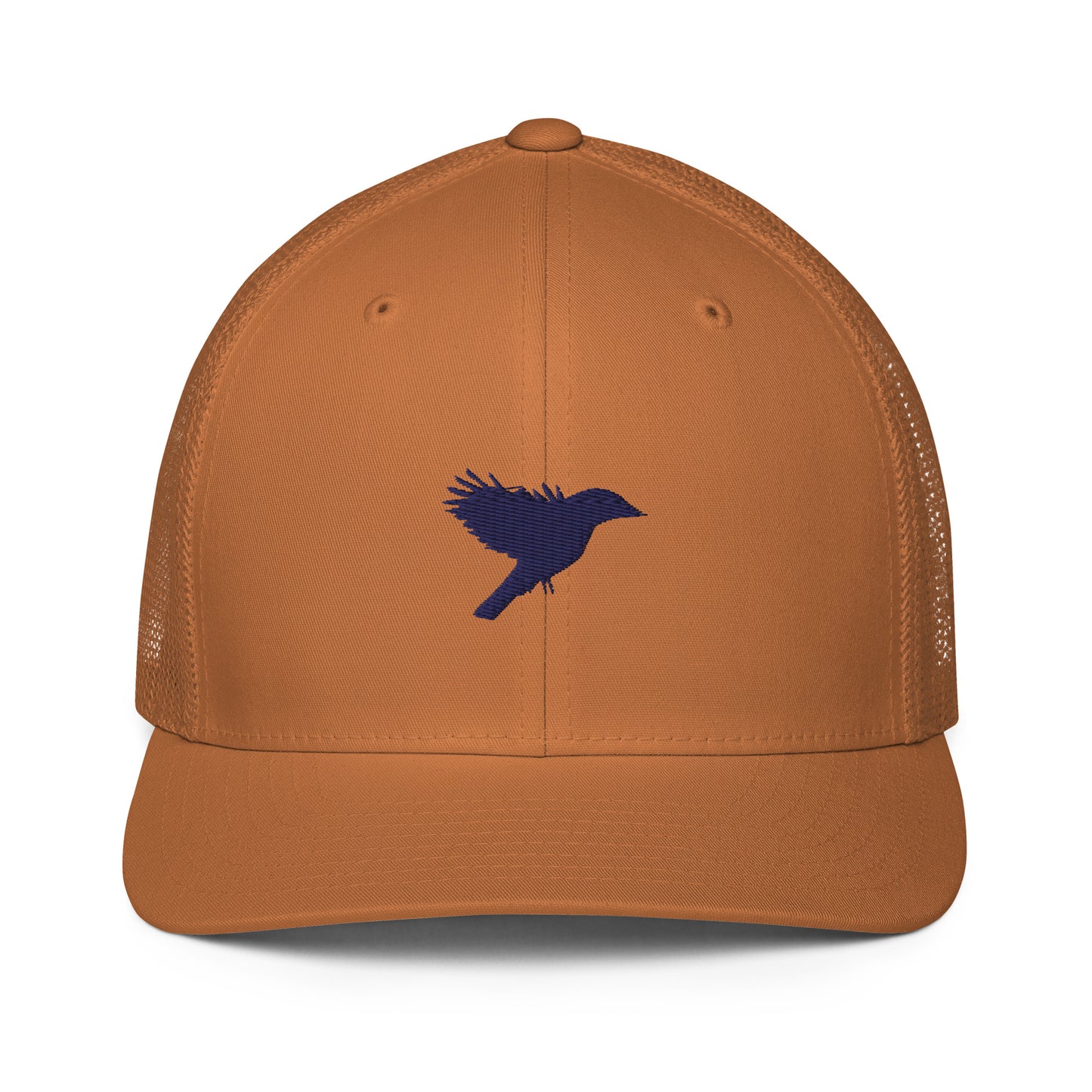 Trucker Cap - Caramel with Navy Blue kookaburra logo