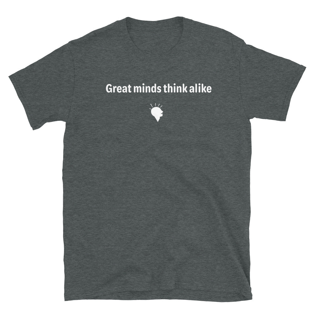 Great minds - White Text - Mens T-Shirt