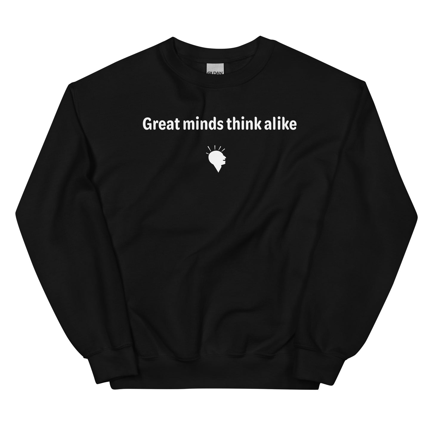 Great minds - White Text - Mens Sweatshirt