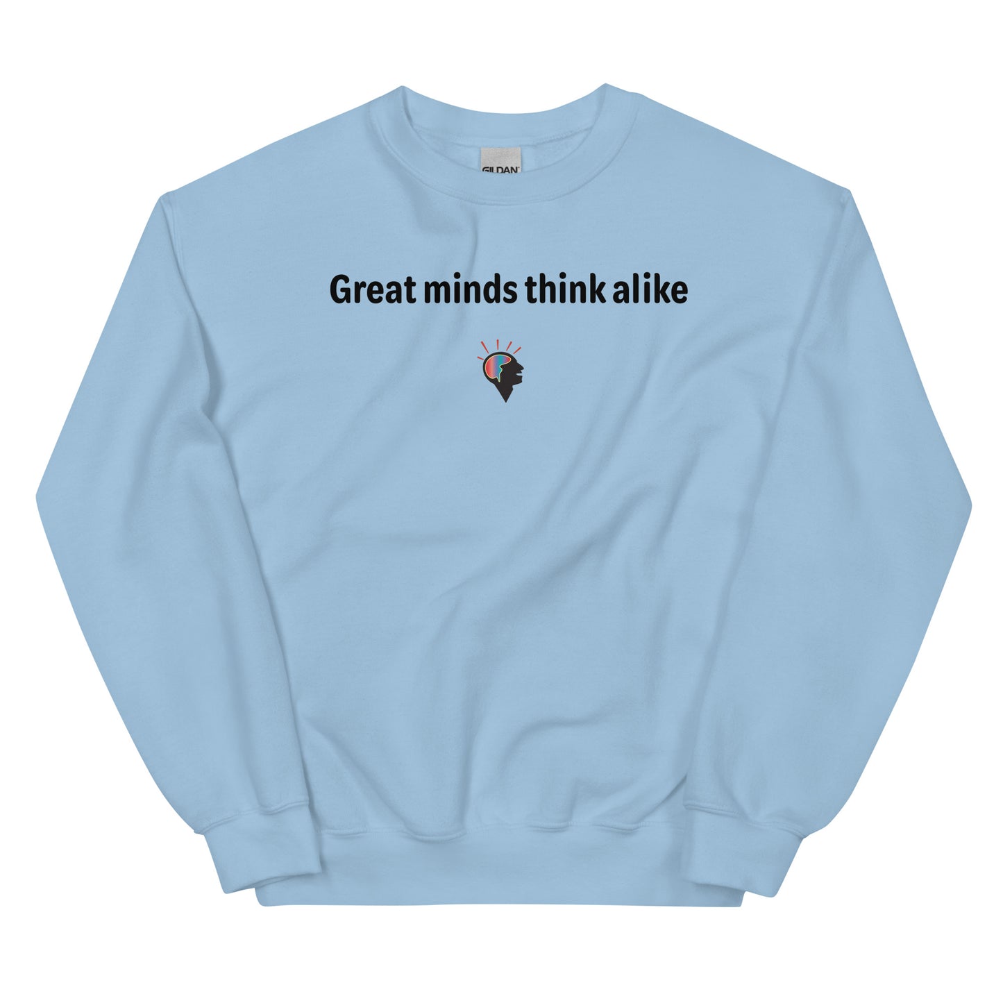 Great minds - Black Text - Mens Sweatshirt