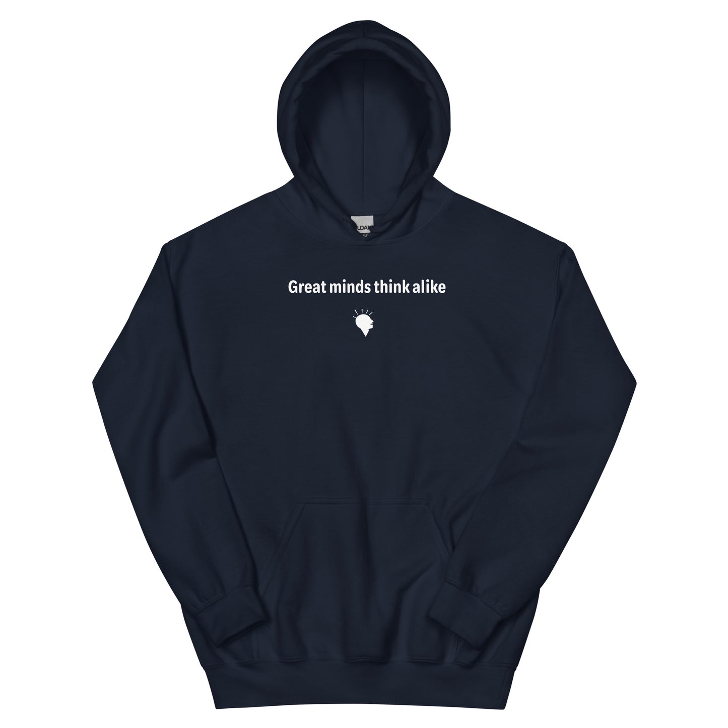 Great minds - White Text - Mens Hoodie