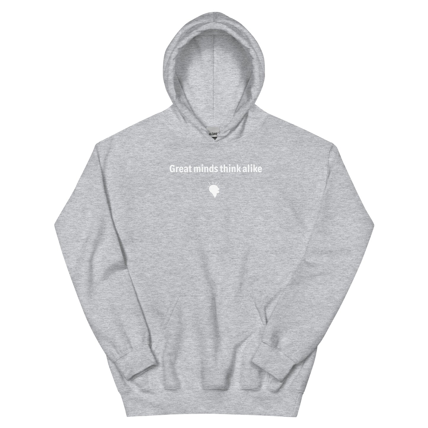 Great minds - White Text - Mens Hoodie